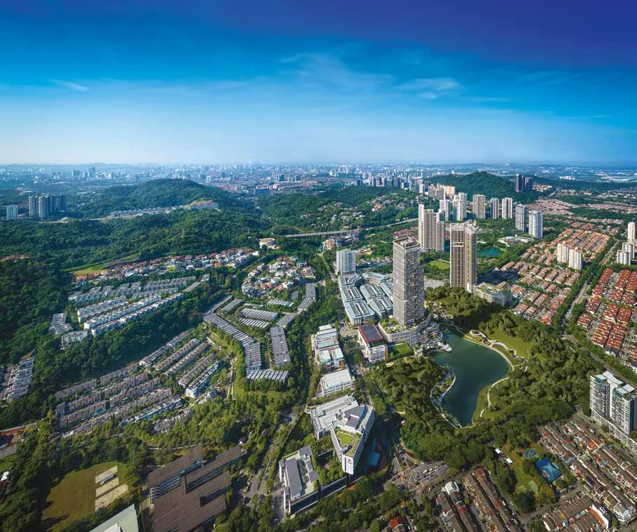 An archive aerial view of Desa ParkCity