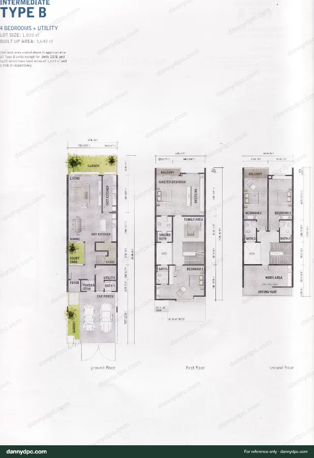 Amelia Desa ParkCity Type B floor plan