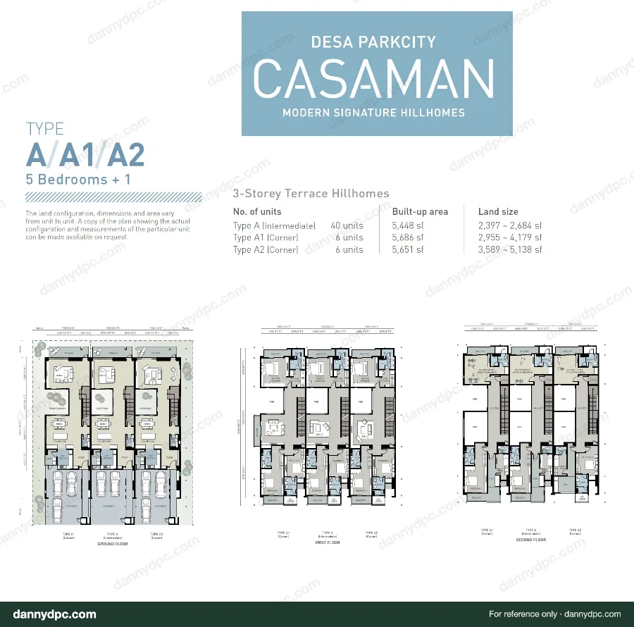 Casaman Desa ParkCity Casaman Type A Floor Plan