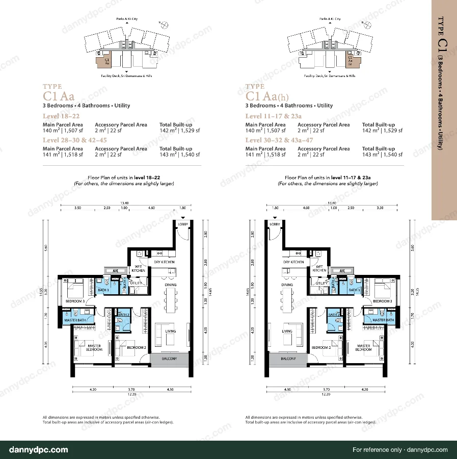 Westside III Desa ParkCity Type C1 floor plan