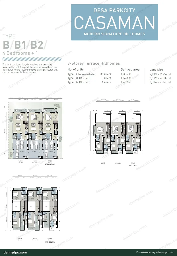 Casaman Desa ParkCity Casaman Type B Floor Plan