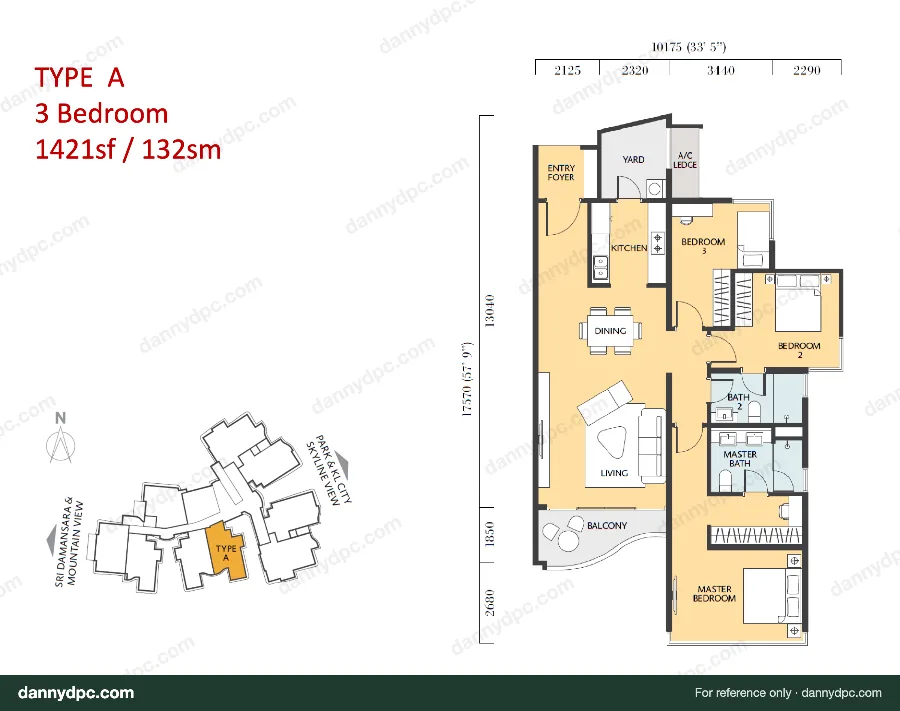 The Westside II Desa ParkCity Type A floor plan