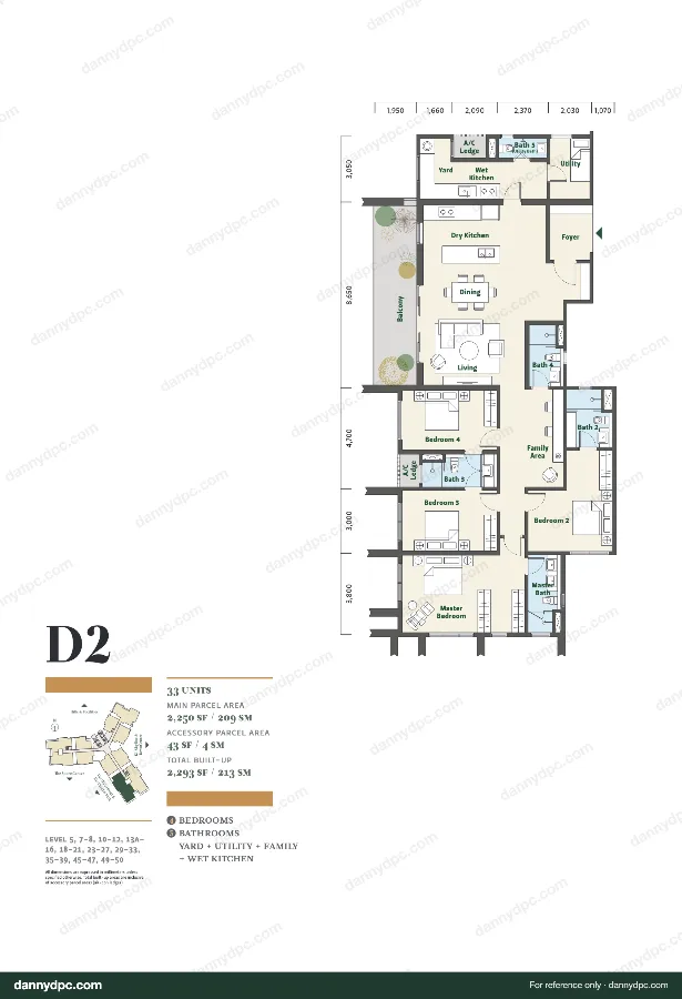 Park Place Desa ParkCity Type D2 floor plan
