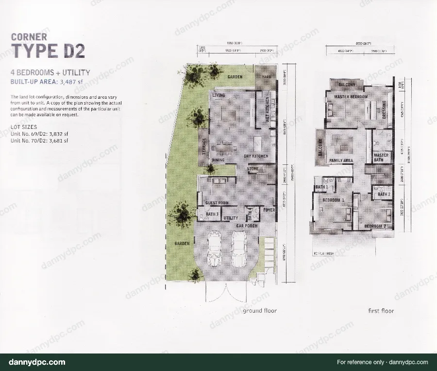 Amelia Desa ParkCity Type D2 floor plan