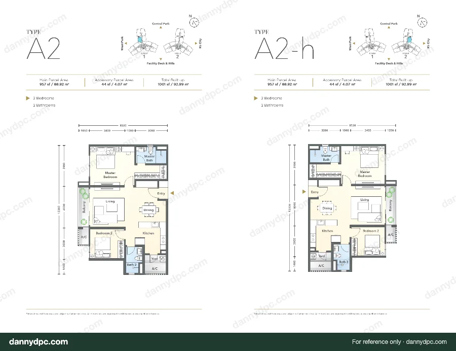South Brooks Desa ParkCity Type A2 floor plan