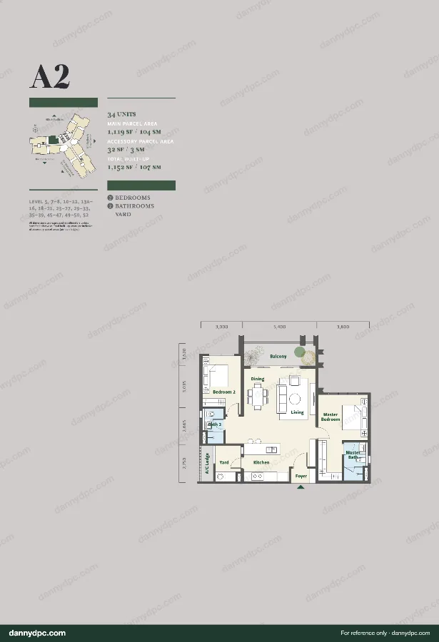 Park Place Desa ParkCity Type A2 floor plan