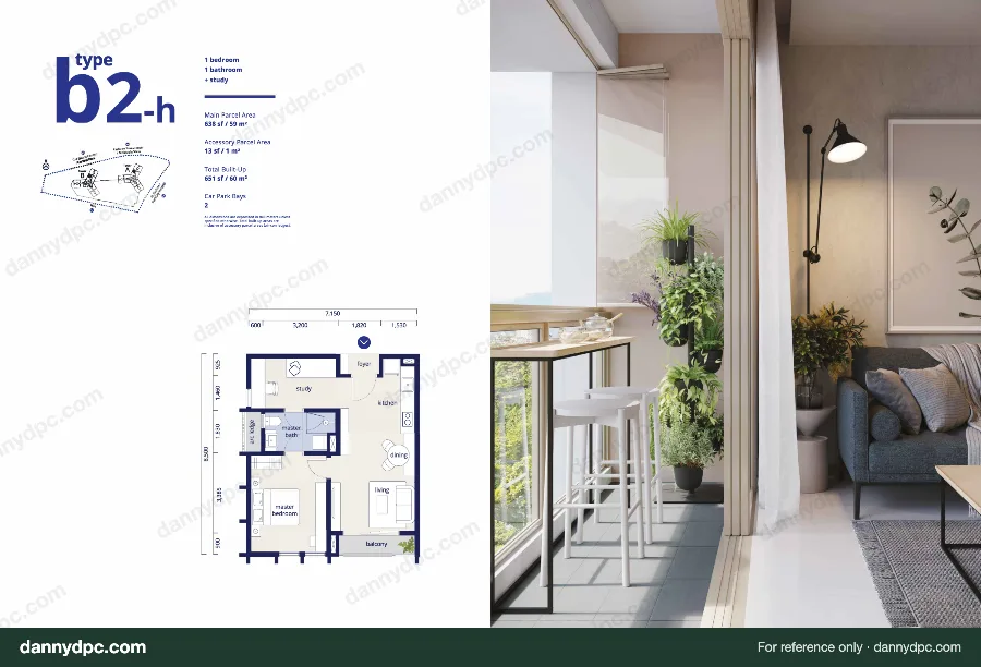 Noöra Desa ParkCity Type B2-h floor plan
