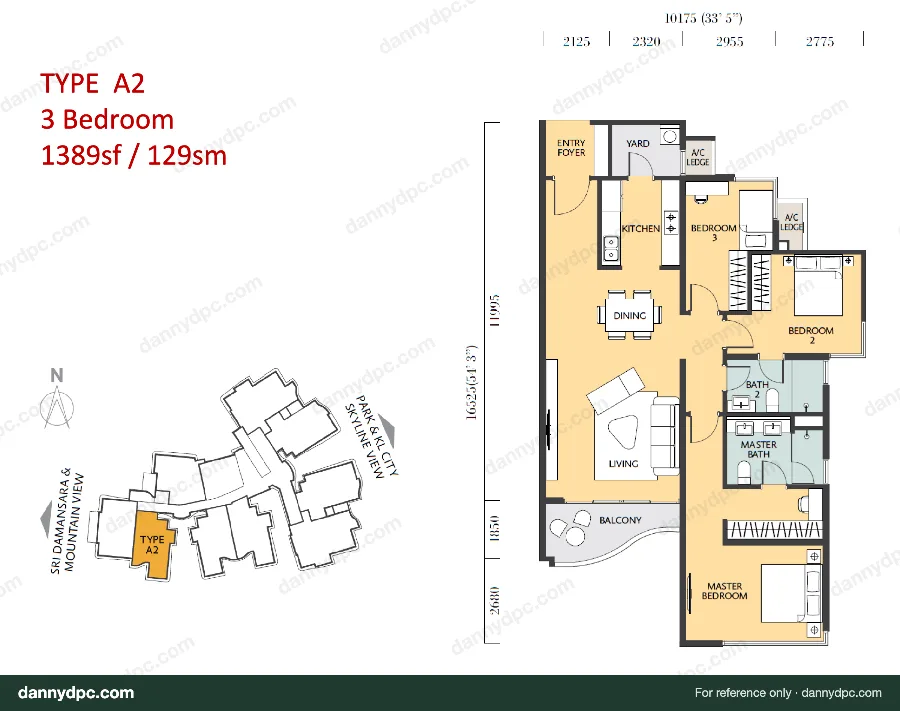 The Westside II Desa ParkCity Type A2 floor plan