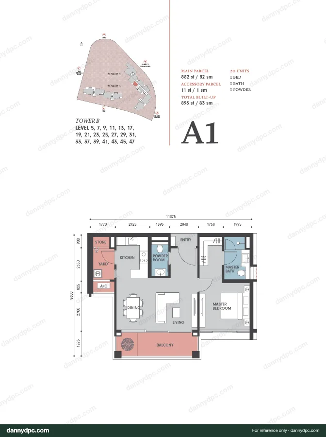 Park Regent Desa ParkCity A1 floor plan