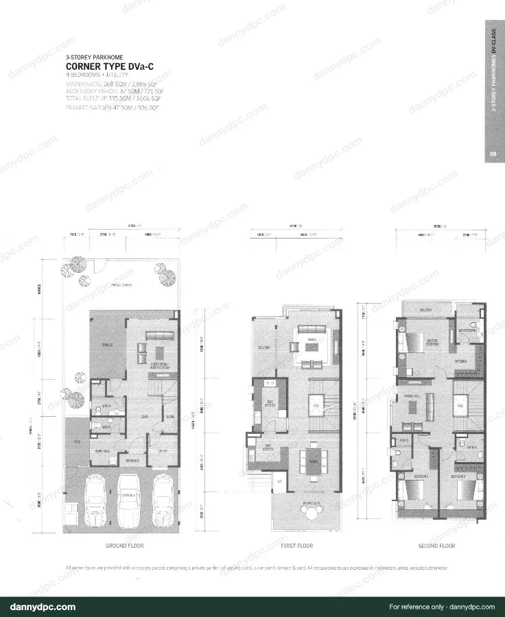 Zenia Desa ParkCity Zenia 3-sty Corner DVa-C floor plan
