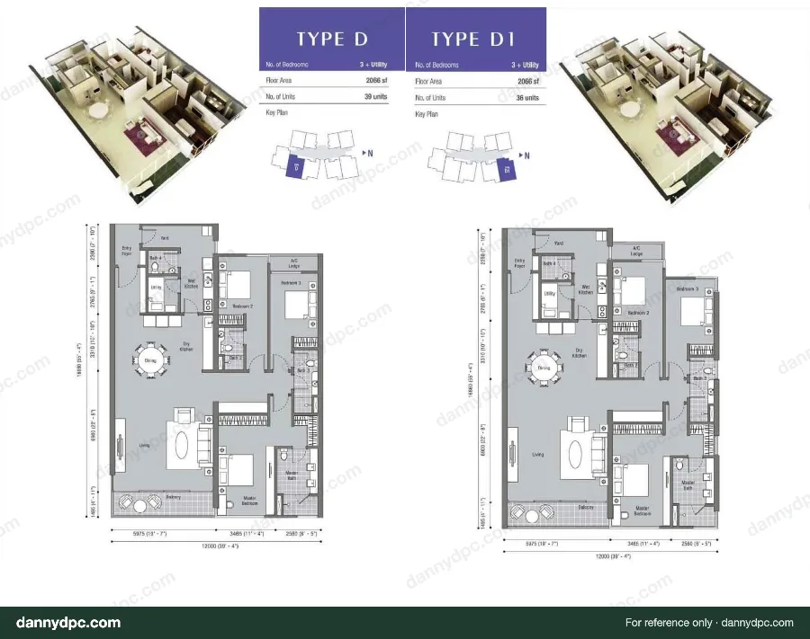 The Westside One Desa ParkCity Type D floor plan