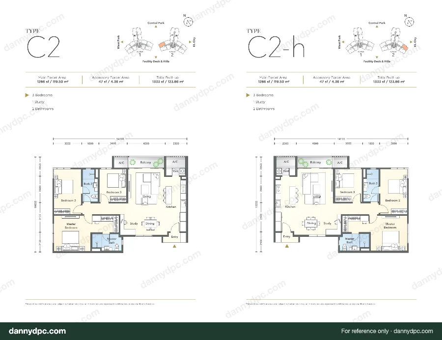 South Brooks Desa ParkCity Type C2 floor plan