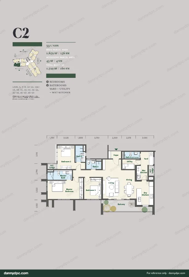 Park Place Desa ParkCity Type C2 floor plan