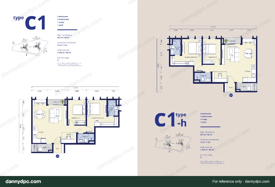 Noöra Desa ParkCity Type C1 floor plan