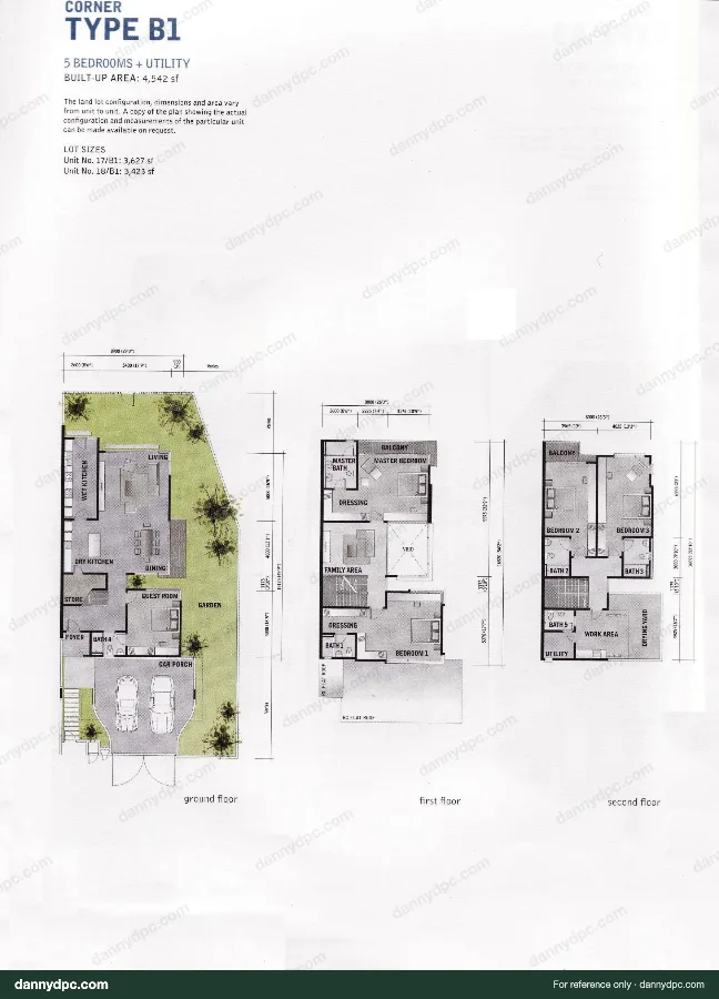 Amelia Desa ParkCity Type B1 floor plan