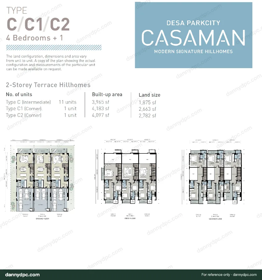 Casaman Desa ParkCity Casaman Type C Floor Plan
