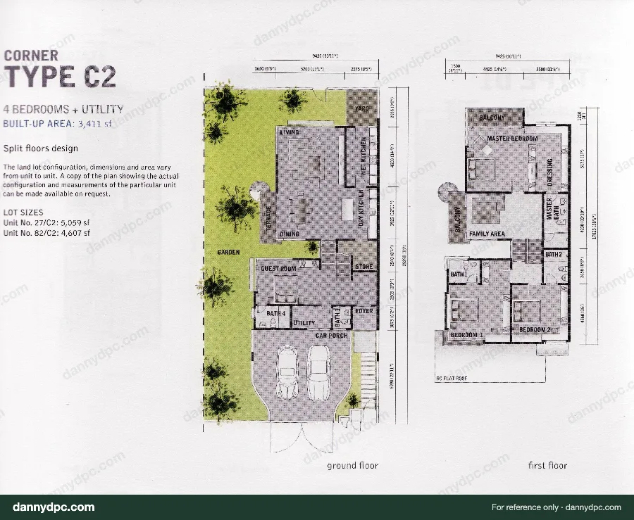 Amelia Desa ParkCity Type C2 floor plan