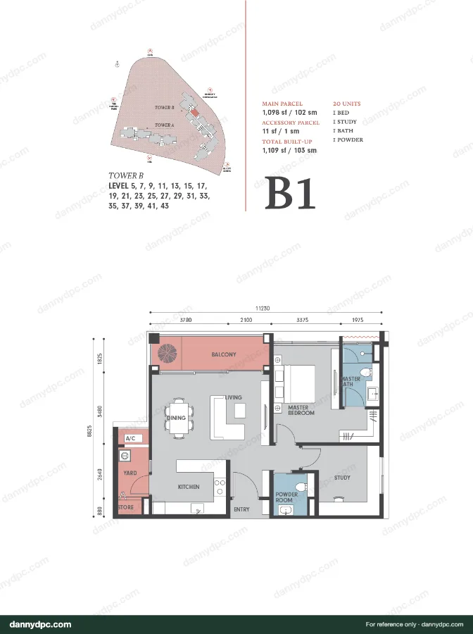 Park Regent Desa ParkCity B1 floor plan