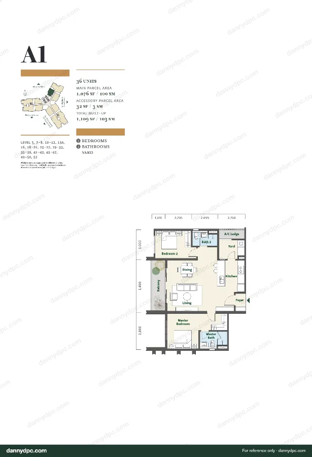 Park Place Desa ParkCity Type A1 floor plan