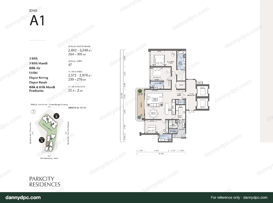 ParkCity Residences Desa ParkCity Type A1 ParkCity Residences floor plan