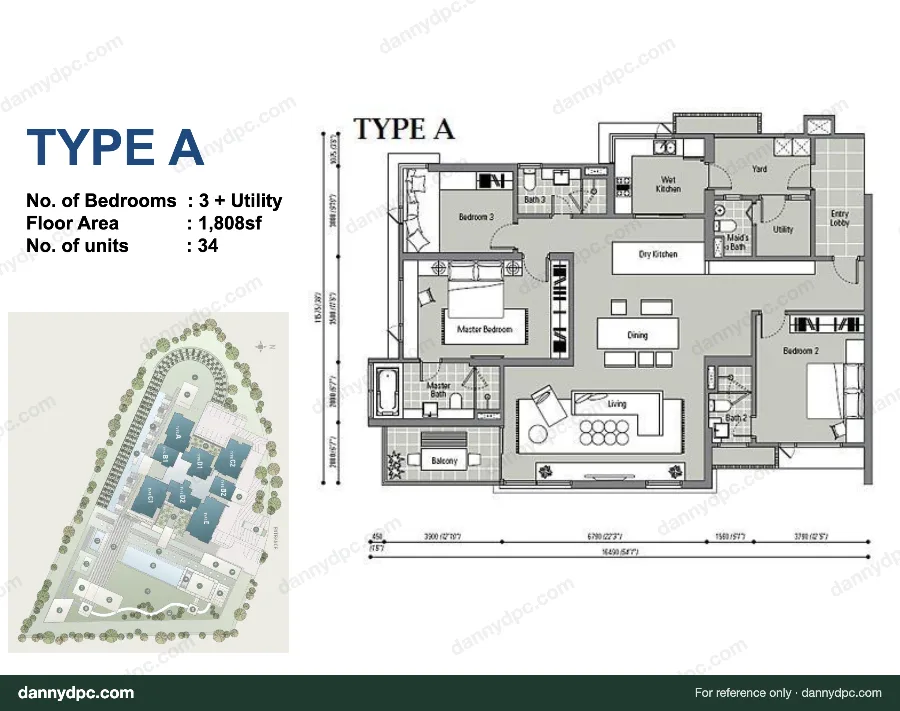 The Northshore Gardens Desa ParkCity Type A floor plan