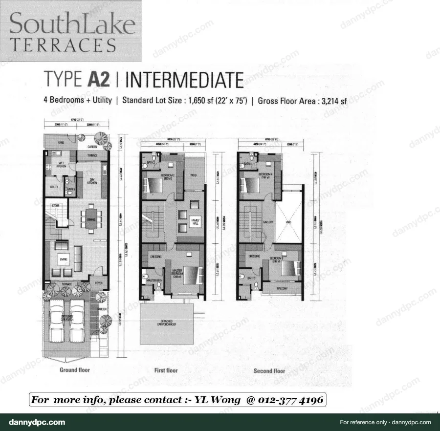 SouthLake Desa ParkCity Southlake 3-sty Inter Type A2 floor plan