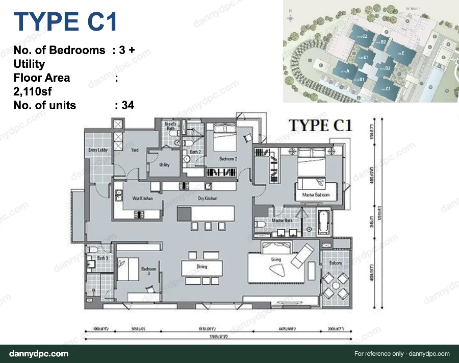 The Northshore Gardens Desa ParkCity Type C1 floor plan