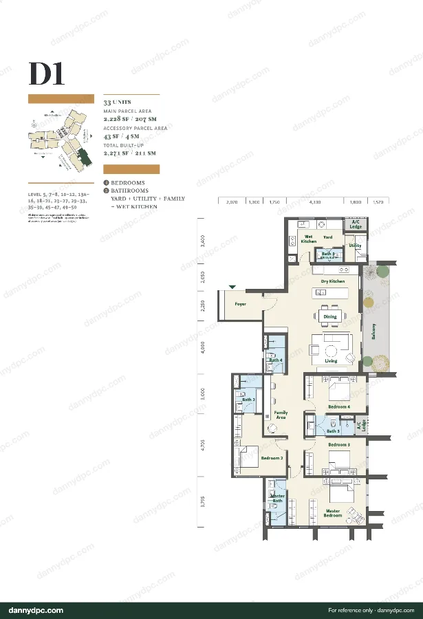 Park Place Desa ParkCity Type D1 floor plan