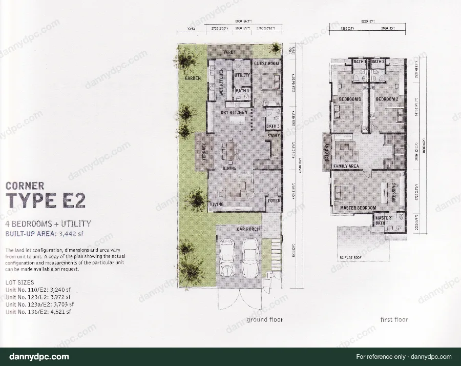 Amelia Desa ParkCity Type E2 floor plan
