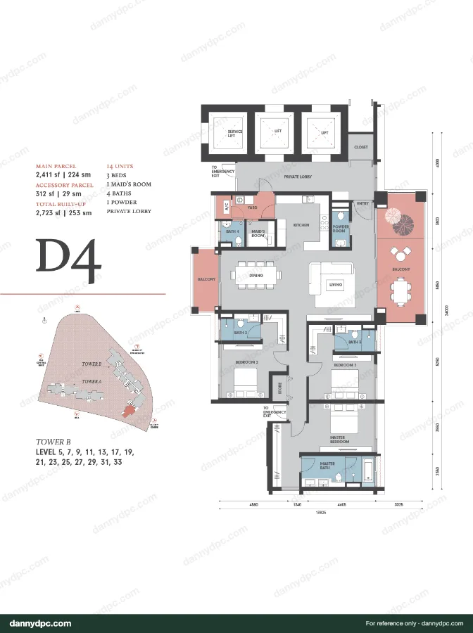 Park Regent Desa ParkCity D4 floor plan