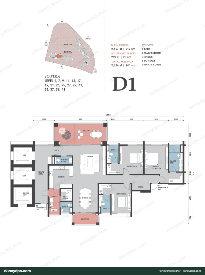 Park Regent Desa ParkCity D1 floor plan
