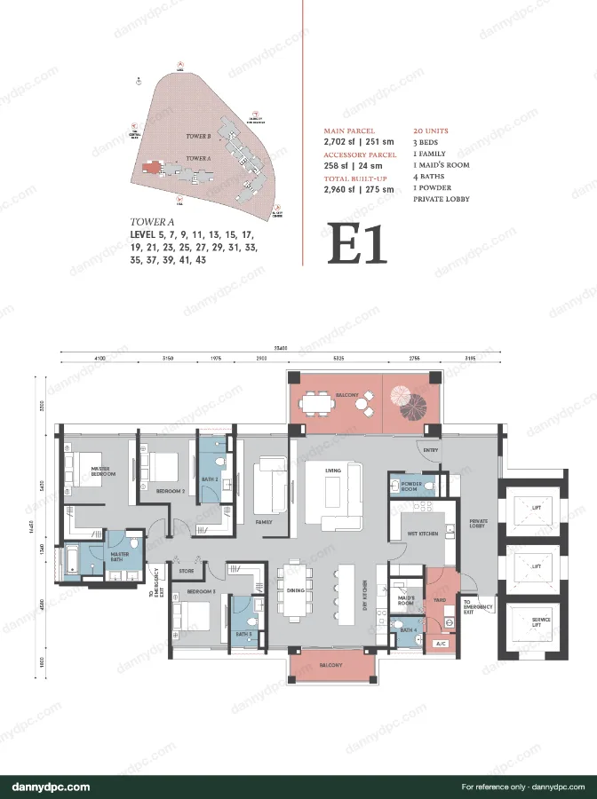 Park Regent Desa ParkCity E1 floor plan