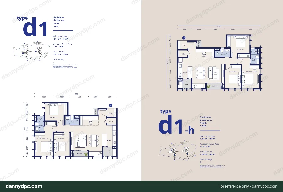 Noöra Desa ParkCity Type D1 floor plan