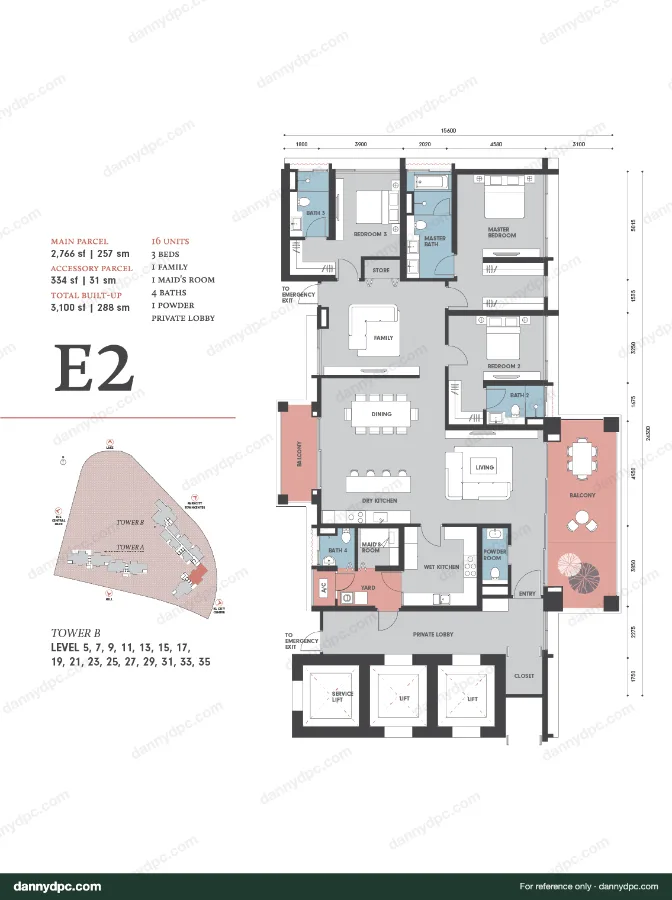 Park Regent Desa ParkCity E2 floor plan