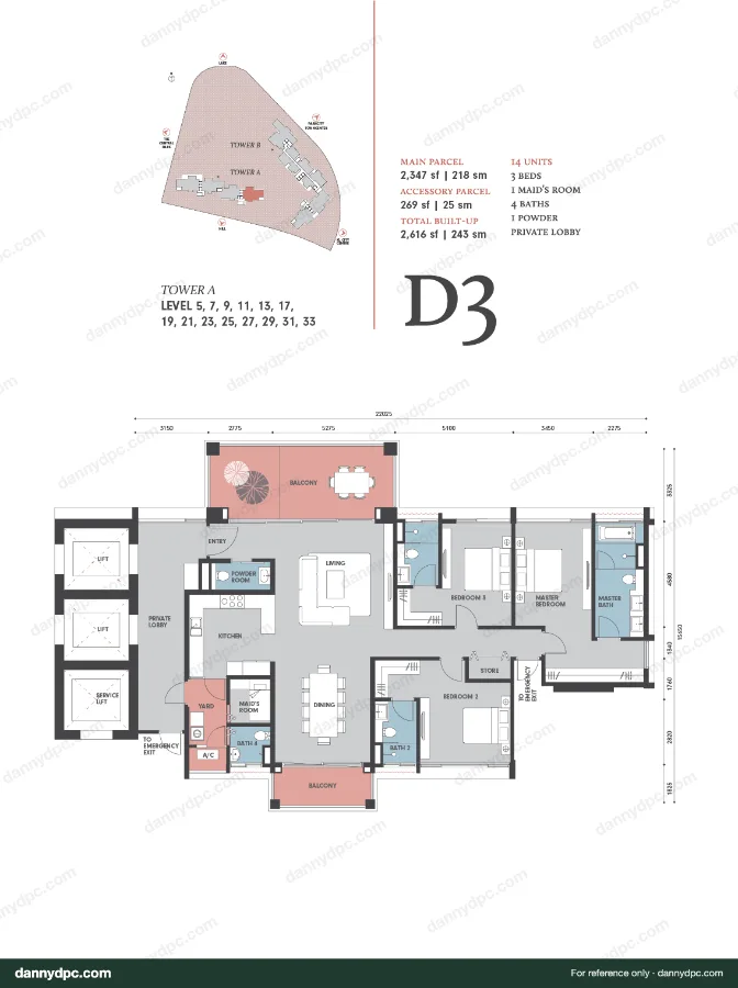 Park Regent Desa ParkCity D3 floor plan