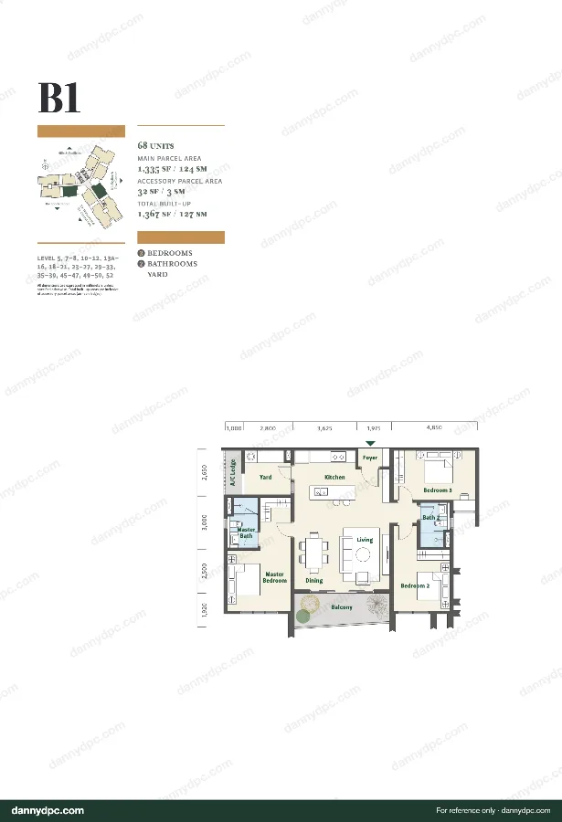 Park Place Desa ParkCity Type B1 floor plan