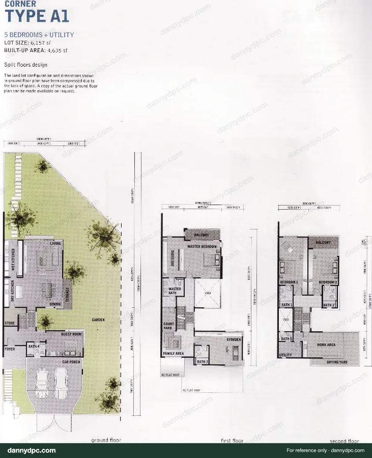 Amelia Desa ParkCity Type A1 floor plan