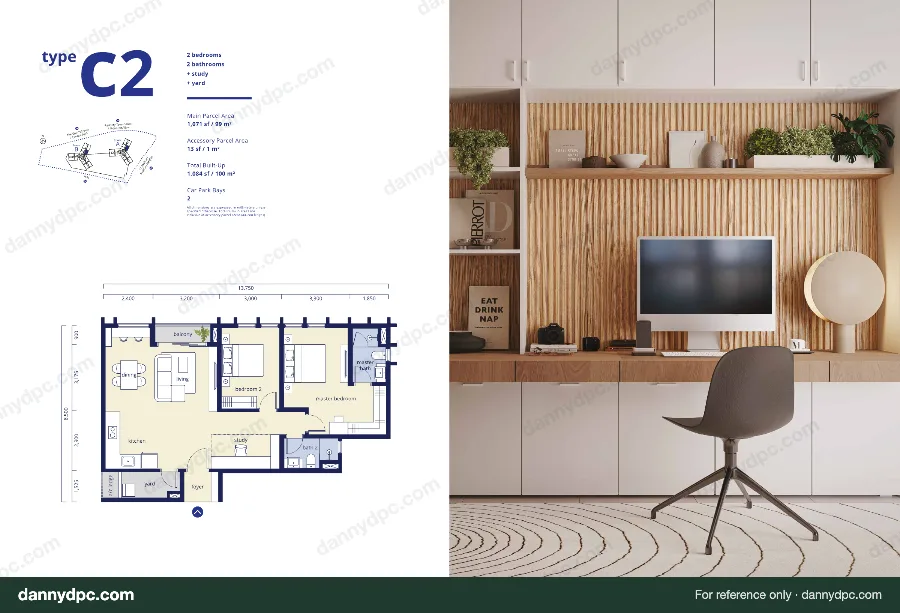 Noöra Desa ParkCity Type C2 floor plan