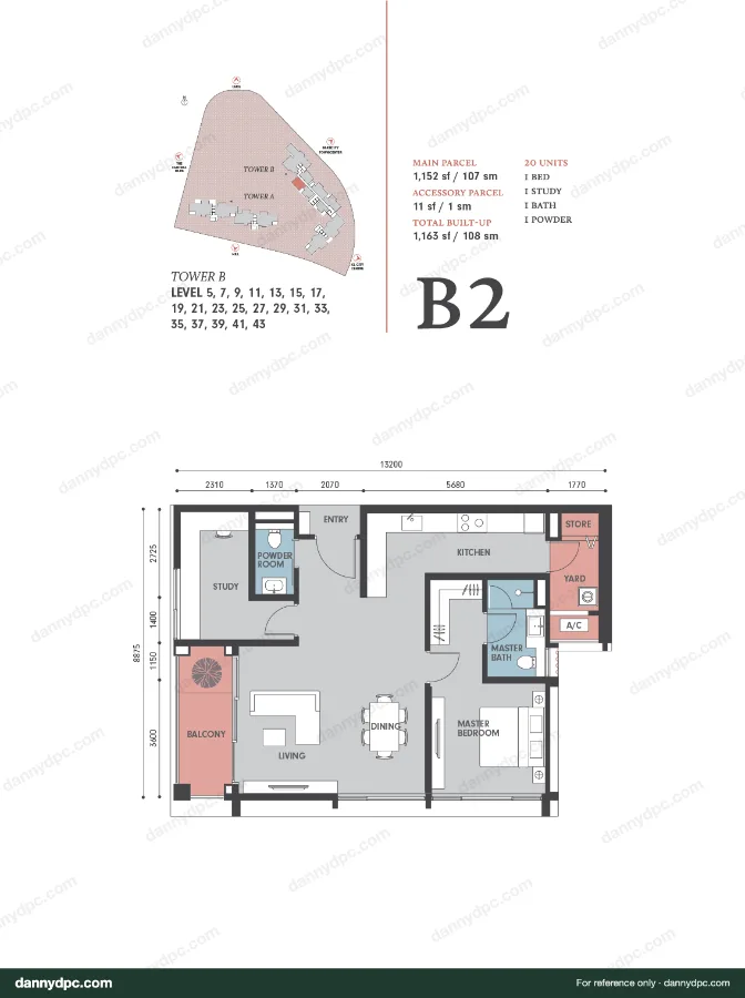 Park Regent Desa ParkCity B2 floor plan