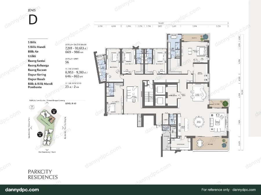 ParkCity Residences Desa ParkCity Type D ParkCity Residences floor plan