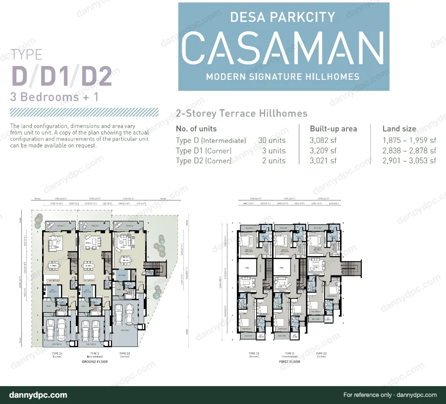 Casaman Desa ParkCity Casaman Type D Floor Plan